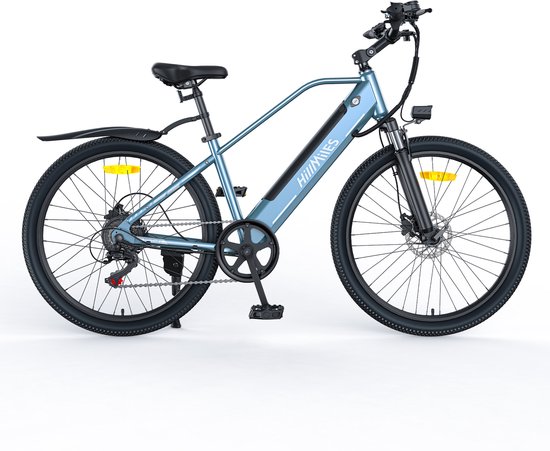Hillmiles MileTrail 1 Elektrische fiets - Actieradius 80km - Verwijderbare batterij 36V13Ah - Motor 250W - Shimano 7 versnellingen - 26 Inch City Commuter EBike - blauw — afbeelding 2
