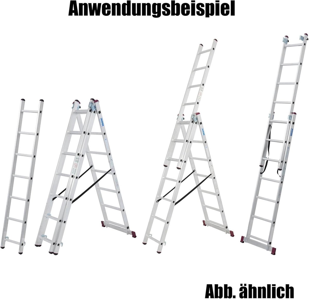 Krause CORDA 030399 Multifunctionele ladder 3 x 9 Spr.