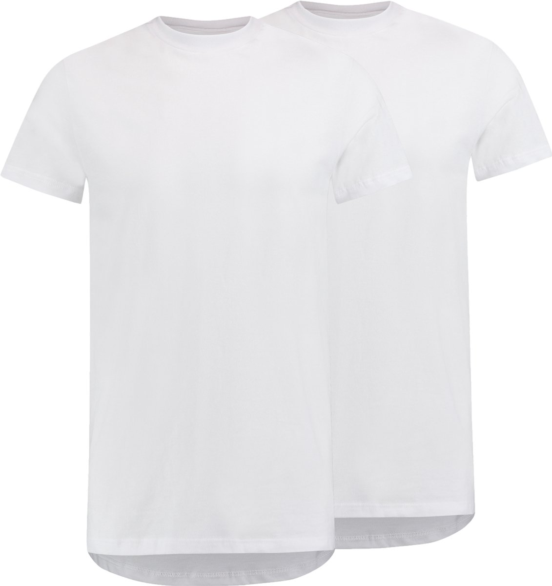 MWTS T-shirt Heren - 2-pack - Regular Fit - Ronde Hals - Maat XXL - Wit