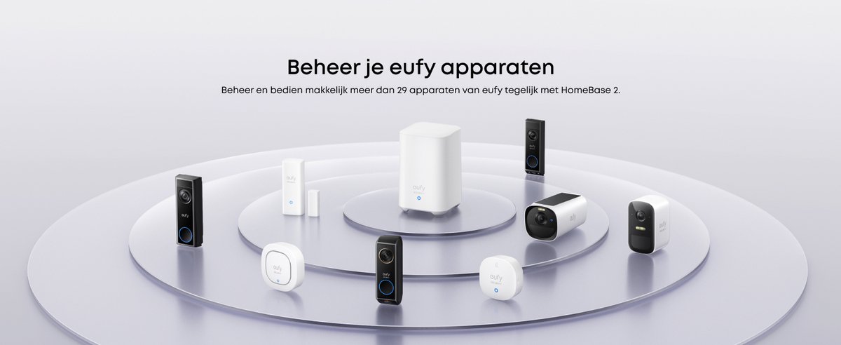 Afbeelding 3 van eufy Security eufyCam E40 2-Cam Set (HomeBase 2), draadloze outdoor beveiligingscamera met zonne-energie, 2K-resolutie met ingebouwd zonnepaneel, MaxColor nachtzicht, uitbreidbare lokale opslag, geen maandelijkse kosten