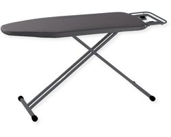 SensaHome Strijkplank – Inklapbare Strijktafel met Strijkijzerhouder – 120×38cm – Dark Gre