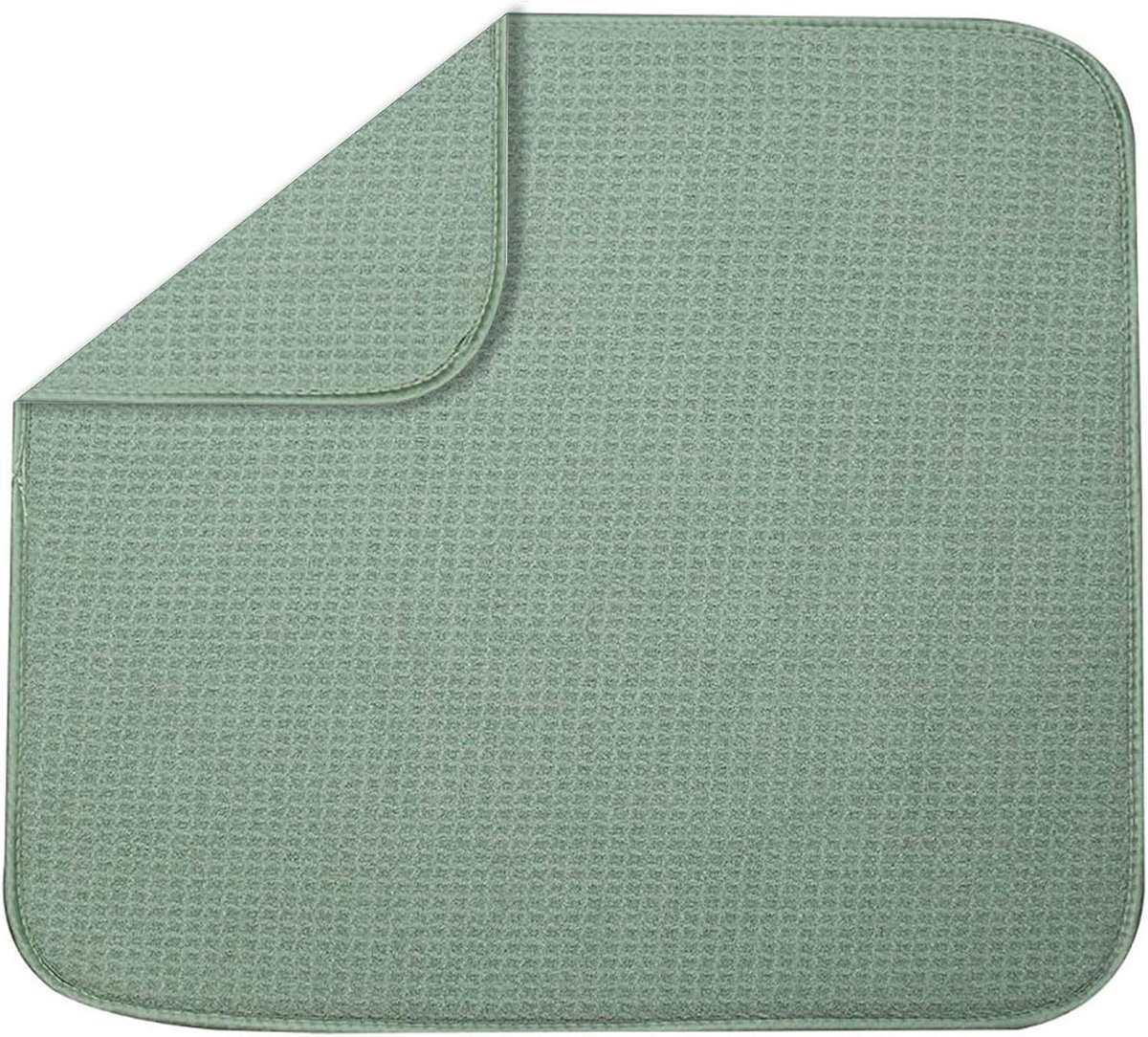 BOTC Afdruipmat - Multifunctionele Afdruipmat - Microvezel - 45 x 45 cm - Groen