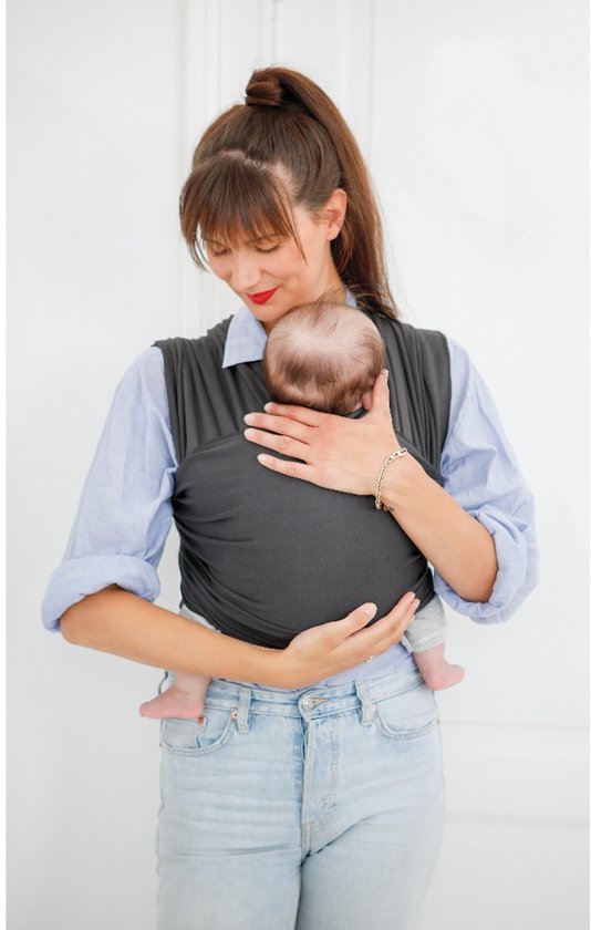 Babylonia draagdoek - Tricot-Slen - Antraciet van Babylonia — afbeelding 3