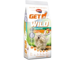 Get Wild - Hypoallergeen hondenvoer - Hondenbrokken met kalkoen smaak - Voor middelgrote honden met gevoelige maag/darmen -15kg