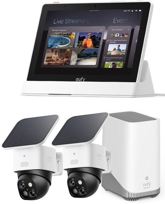 eufy Security SoloCam S340 Buitencamera 2-pack met Homebase - €609,00