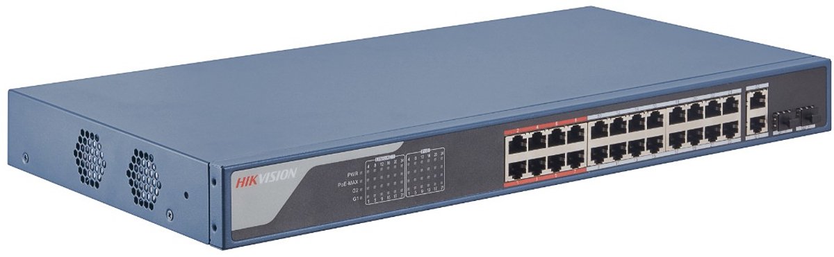 Hikvision DS-3E1326P-EI(B) - Netwerkswitch - Managed - PoE - Fast Ethernet