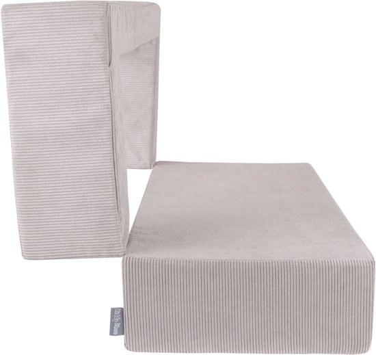 KiddyMoon Rond Ballenbad Fluwelen Ballenbad 90X30cm/300 Ballen ∅ 7Cm Ballenkuilen Voor Baby's Speelbad Kleuters, Gemaakt In EU, Zandbeige:Babyblue/Poeder Roze/Parel