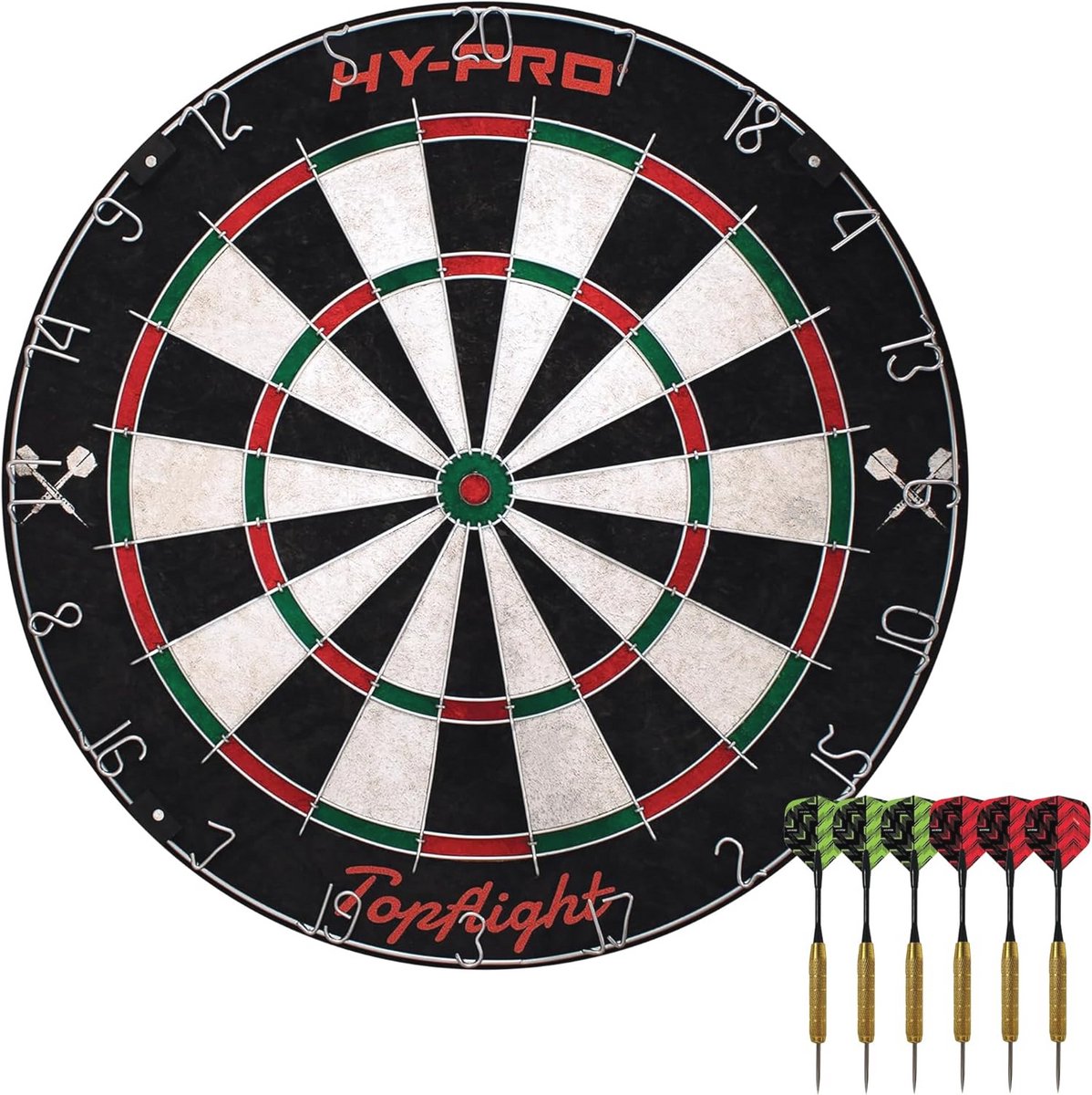 Professionele Dartbordset met Sisal Oppervlak en Dartpijlen - Ideaal voor Binnen en Buiten