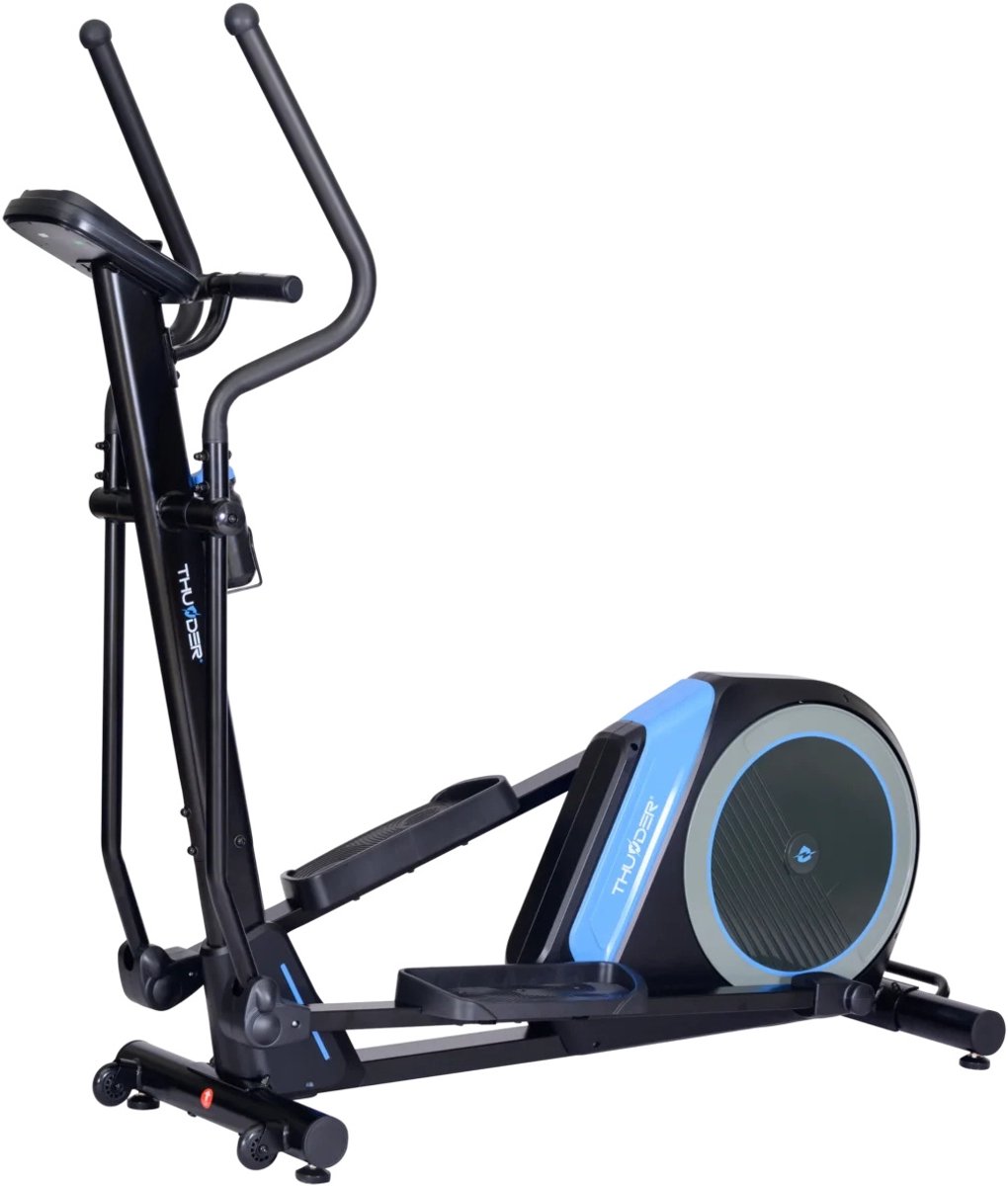 THUNDER® Crosstrainer | GROW | Elliptische Trainer | Elektromagnetisch | 32 Weerstandsniveaus | Hartslagsensor | Antislip Pedalen | Stil in gebruik | Transportwielen | Max. 130 kg | Voor Thuisgebruik |