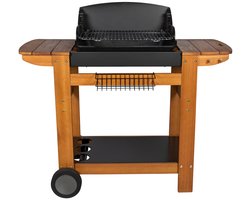 Houtskoolbarbecue + houtkar, SENLIS