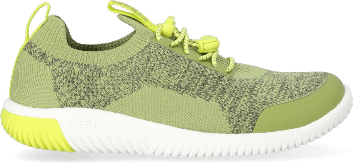 Keen KNX Knit Older Kids Sneakers Iguana/Evening Primrose Groen