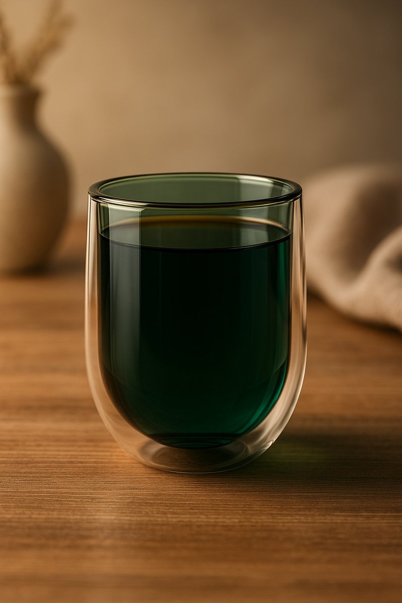 Trendmax ForestGlow – Dubbelwandig Glas 300ml (Groen Edition)