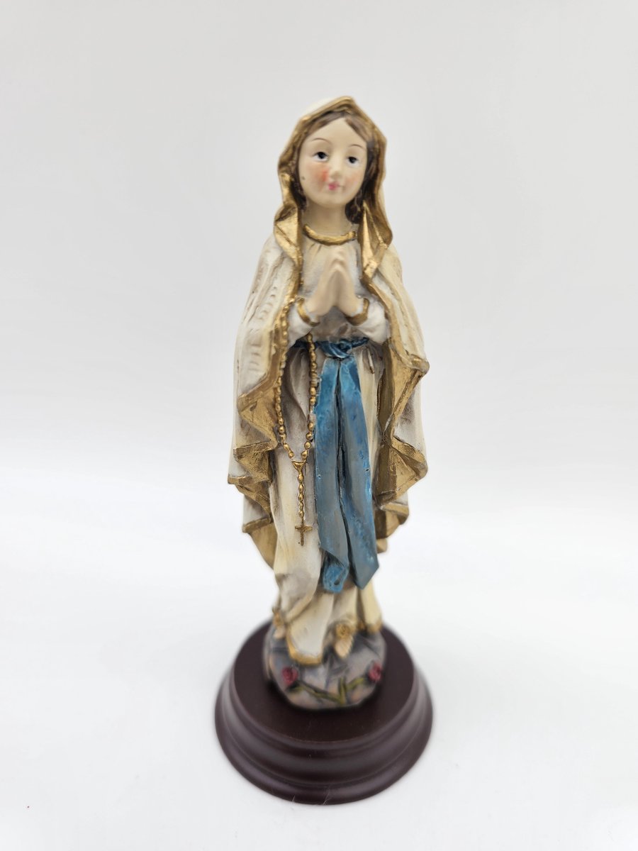 Lourdes - beeld 12,5 cm - materiaal polystone - religieus beeld
