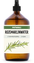 Puturals Rozemarijn Water 100% Vegan - 1000ml - Zonder Alcohol - Rozemarijn Water voor Haar en Huid - Bruine Glazen Fles + Verstuiver