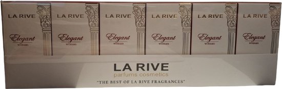 La Rive Elegant Woman parfum voordeelverpakking van 6 stuks x 30 ml
