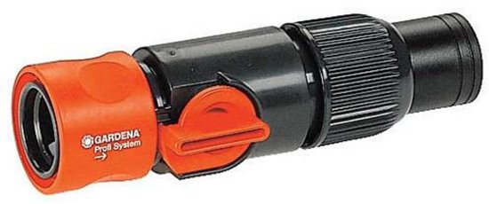 GARDENA Prof-System slangstuk met reguleerventiel voor 19 mm slang, sterke verbinding, hoge waterdruk