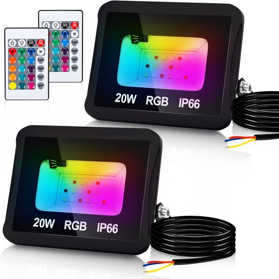 LED Bouwlamp RGB - Met afstandsbediening