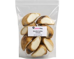 Hondensnacks rund-Gevulde rundervet hoefjes-10 stuks-Animal King