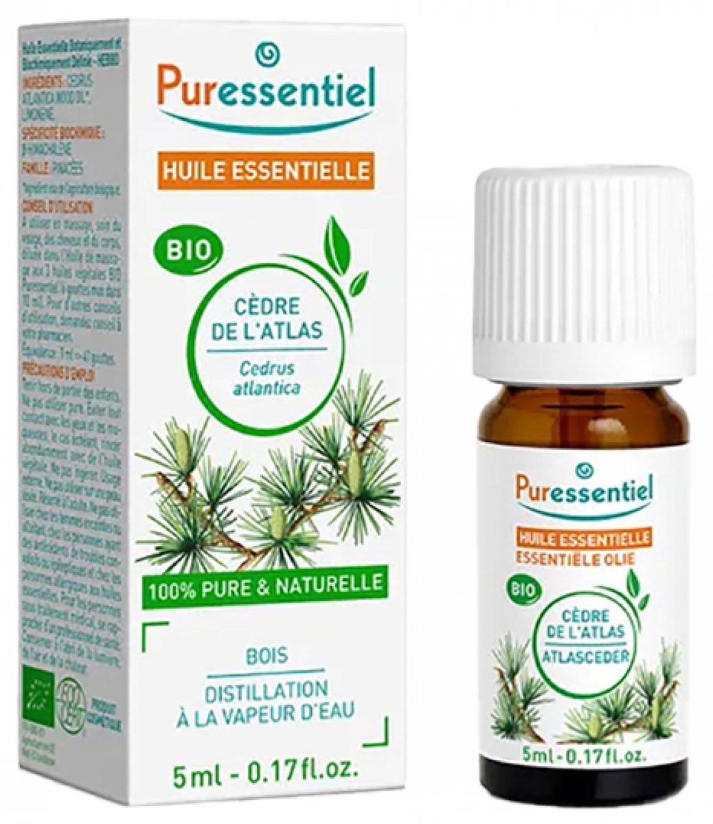 Goedkoopste Puressentiel Atlas Ceder Etherische Olie Organisch 5 ml