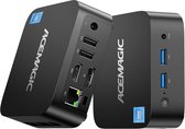 Acemagic V1 Mini PC met Windows 11 Pro, Mini pc desktops, met Intel processor N95 (tot 3.40 GHz), 16GB RAM, 512G M.2 SSD, met WiFi 5/BT4.2/4K op 60 Hz Support