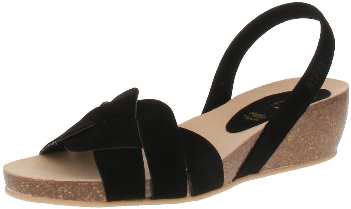 Ria Menorca 33200-40349 - Damesschoenen sandalen - Ante-zwart