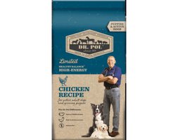 Dr. Pol Hondenvoer - Kip - Bevat prebiotica - Hondenbrokken - Geschikt voor puppy's en actieve volwassen honden - 10 kg
