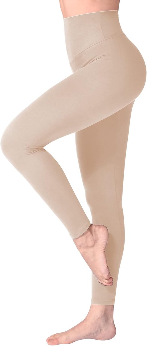 Legging met Hoge Taille voor Vrouwen - Boterzachte Yoga Broekjes voor Sport en Fitnes S/M