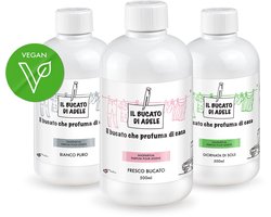 Il Bucato di Adele Wasparfum Puur Wit 500ml + Frisse Was 500ml + Zonnige Dag 500ml