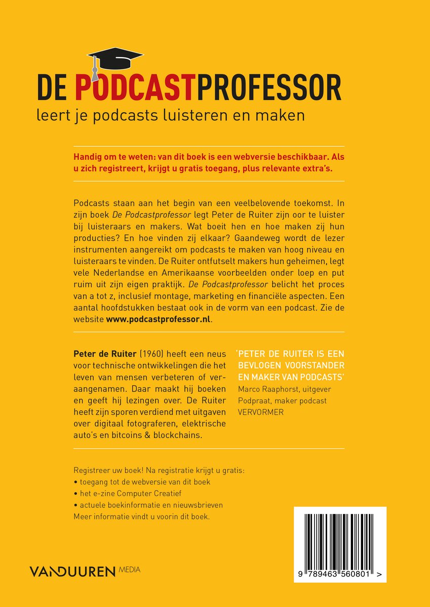 De Podcastprofessor - back cover