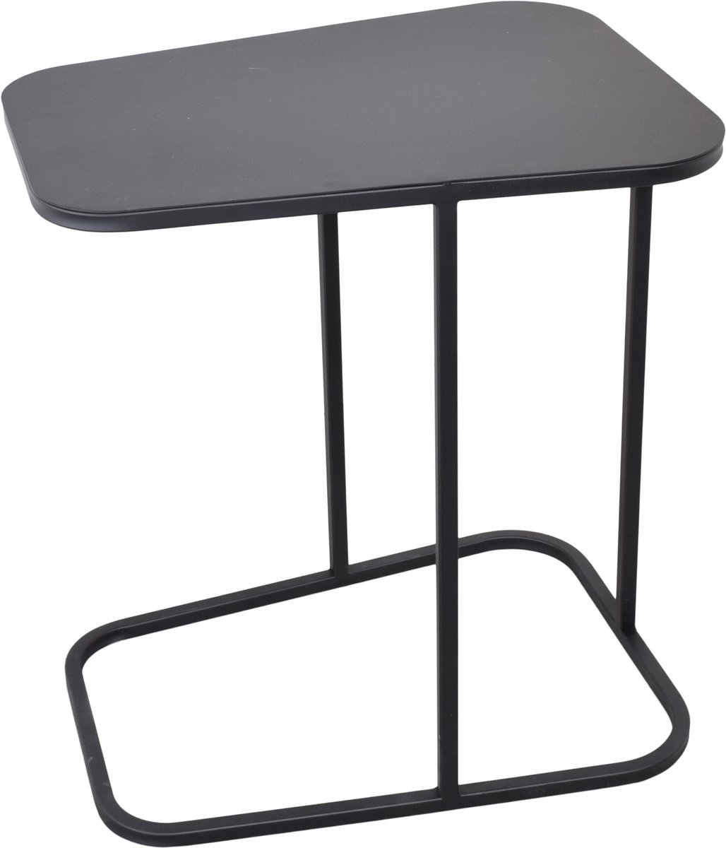 LOFT42 Inris Bijzettafel - Metaal - Mat Zwart -51x35x55
