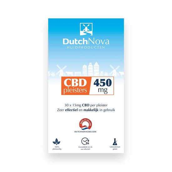 CBD Pleisters 450mg Dutch Nova - 30 x 15mg - Cannabidiol