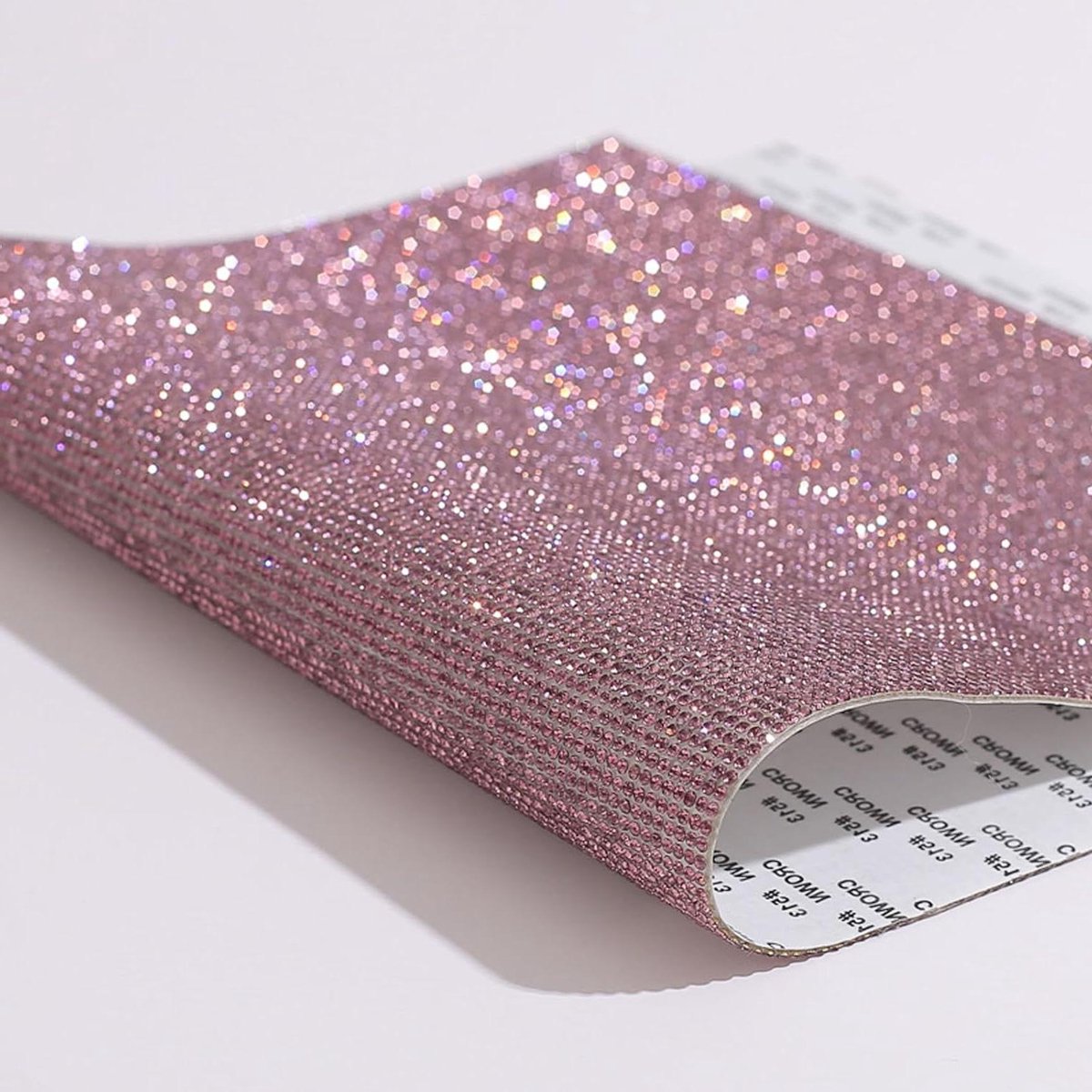 Zelfklevende Glitter Strass Kristallen Gem Stickers DIY Decoratie (Licht Paars)