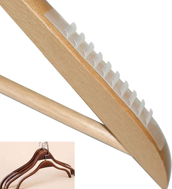 Kapstok Hoogwaardige brede schouder houten hangers 10 pack met antislip broek bar - hout pak jas hanger, for jurk, jas, kleding hangers Kledinghanger (Color : B