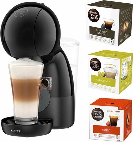 Krups NESCAFÉ Dolce Gusto Piccolo XS KP1A35 - Inclusief Try Out Multi Pack Voor 40 Kopjes - Rood/Zwart