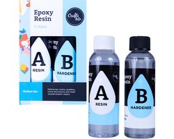 Epoxy Giethars DIY 300ml - 2 Componenten Epoxy Resin - 2 Componentenlijm Transparant - Hobbypakket - Crafts&Co