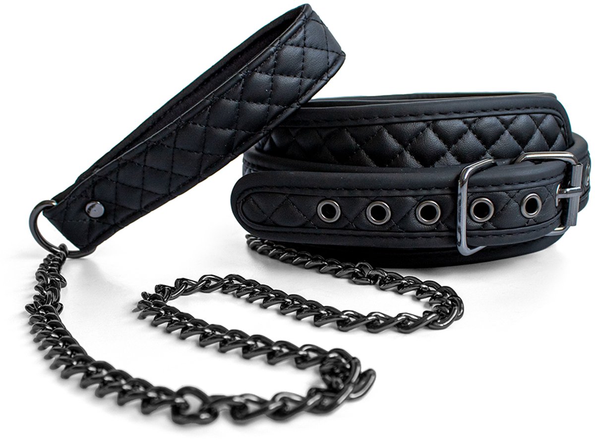 Sodorra - Vegan + Neo Diamond Collar met Leash - Sterk en zacht