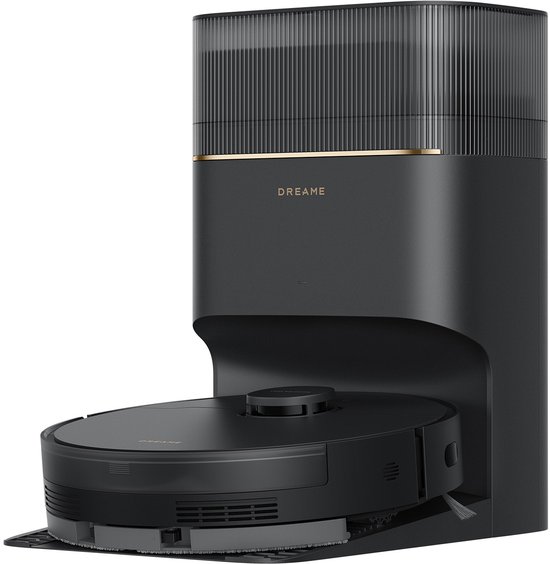 Dreame D20 Pro Plus - Robotstofzuiger met Dweil en Automatisch Leegstation - 13.000 Pa Zuigkracht - Anti-haarverstrikkingstechnologie - Zwart