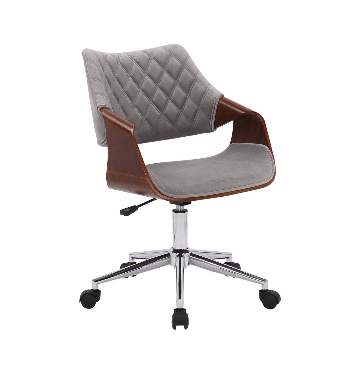 Halmar Colt Serie - Bureaustoel - Velvet - Orzechowy - Popielaty