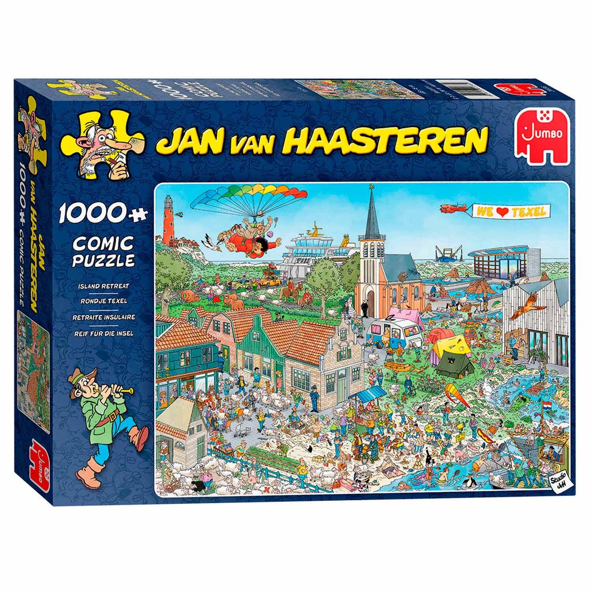 Jan van Haasteren - Rondje Texel - 1000 stukjes puzzel - Legpuzzel — afbeelding 15