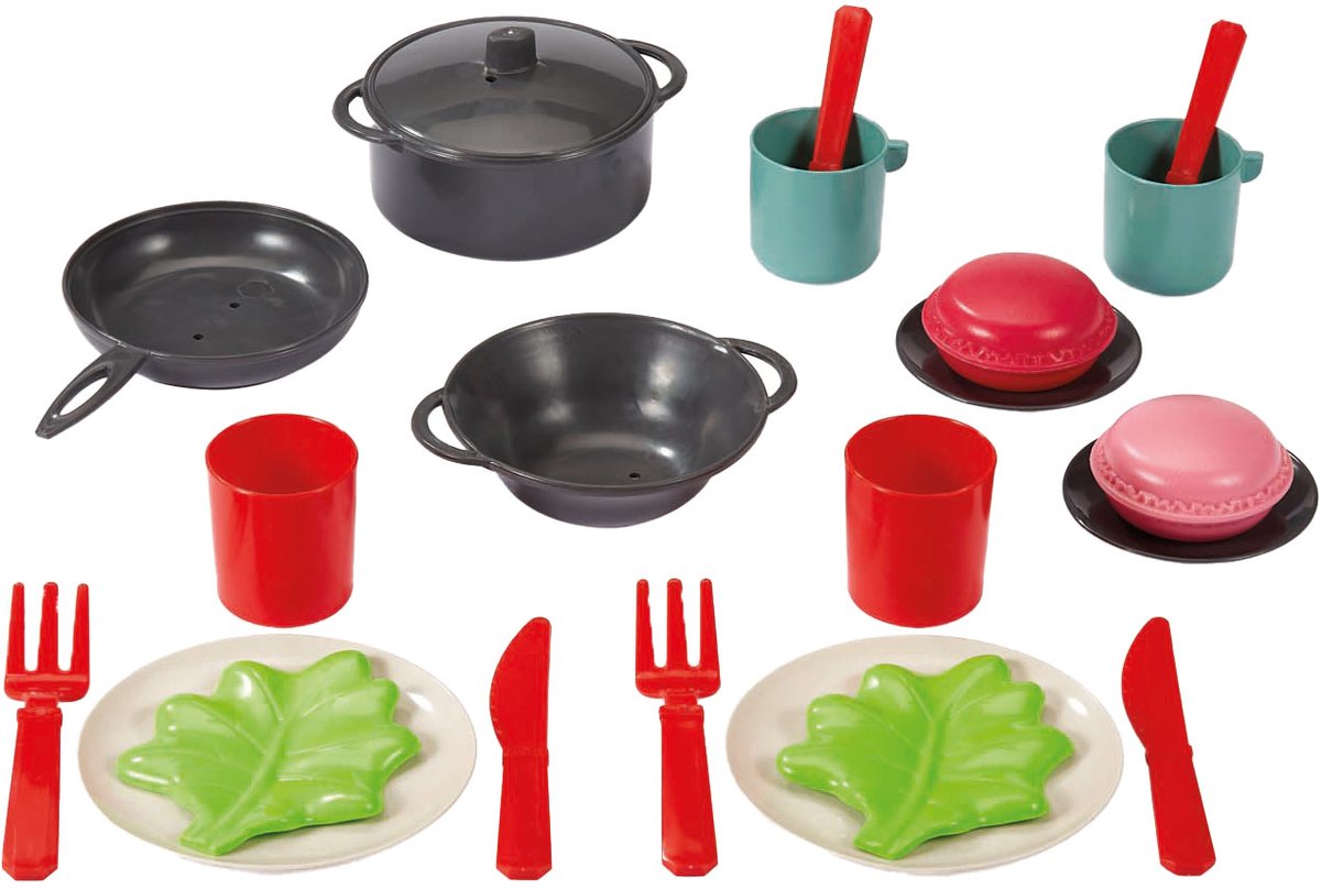Ecoiffier 100% Chef Theeset in Tas - 22dlg.