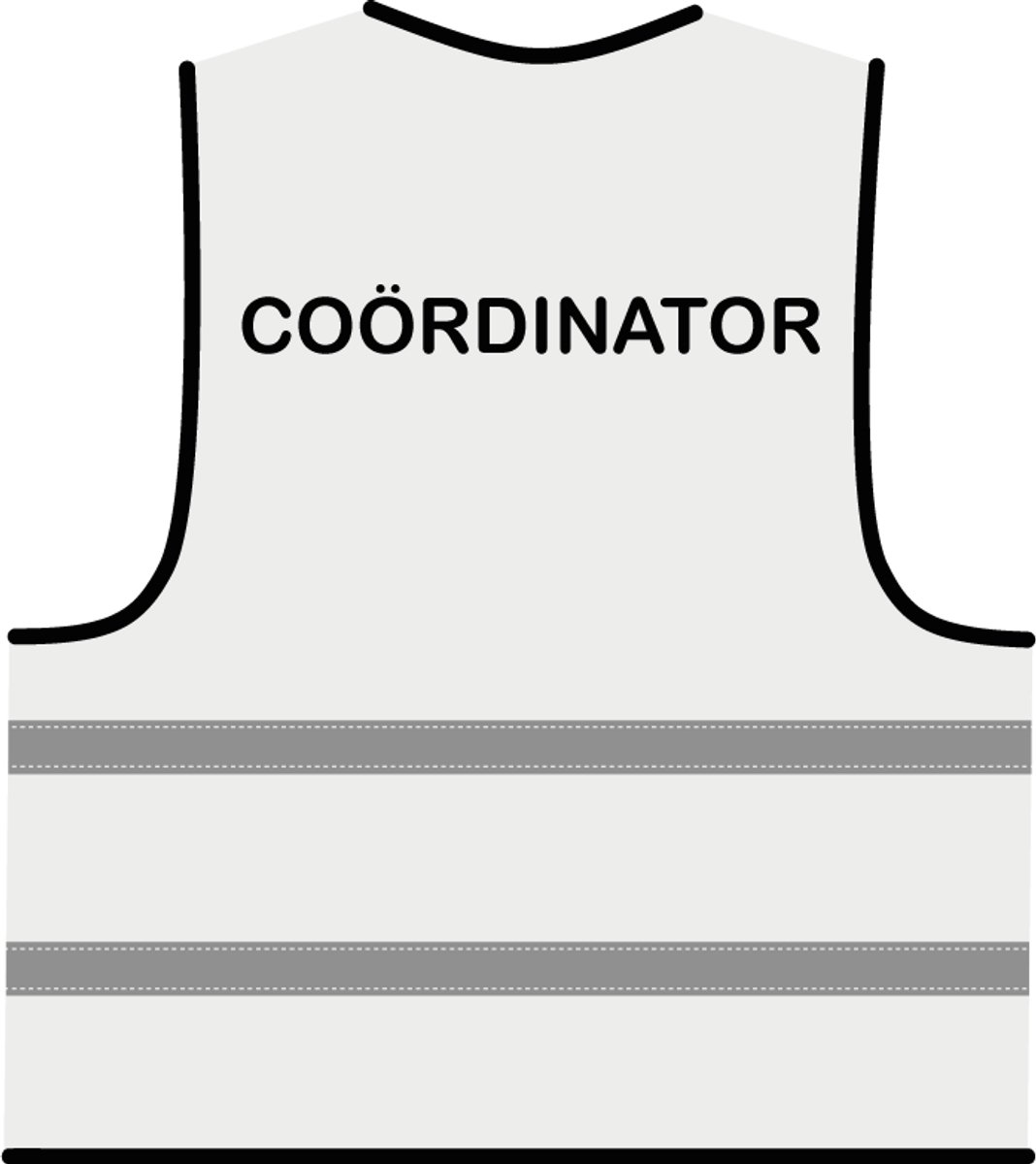 Coördinator hesje wit