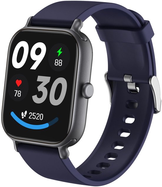 IP68, waterdicht, smartwatch, fitness, 1,83 inch, touchscreen, sporthorloge, met 37 modi, sport, slaap, stappenteller, sporthorloge voor iOS en Android (2D S80-Purple