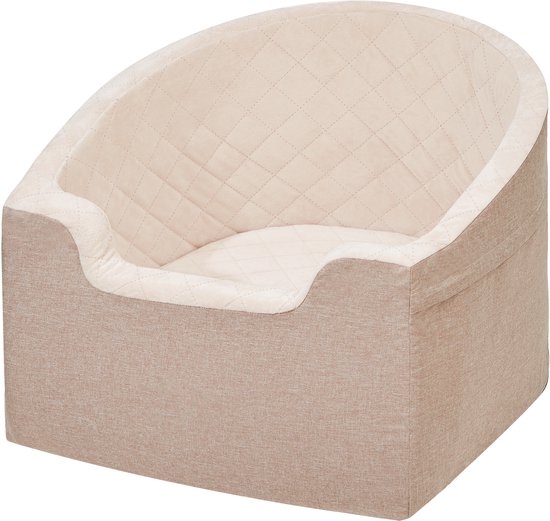 Siège auto pour chien, rehausseur robuste et imperméable pour la voiture, avec sac de rangement, ceinture de sécurité et rembourrage en éponge pour chiens de petite et moyenne taille jusqu'à 55 kg