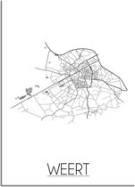 DesignClaud Weert Plattegrond poster B2 poster (50x70cm)