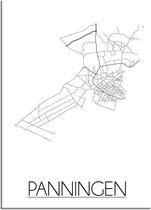 DesignClaud Panningen Plattegrond poster B2 poster (50x70cm)