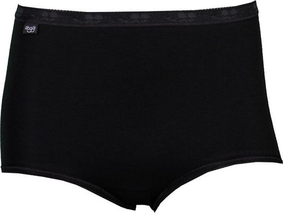 Sloggi Women Basic Maxi - dames maxi slip (4-Pack) - zwart