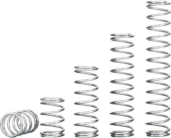 10 Stuks Drukveer 10 Stks Drukveren Y-type - Staal, 0.3mm OD, Lengte 5-50mm Industriële Vervangingsveren