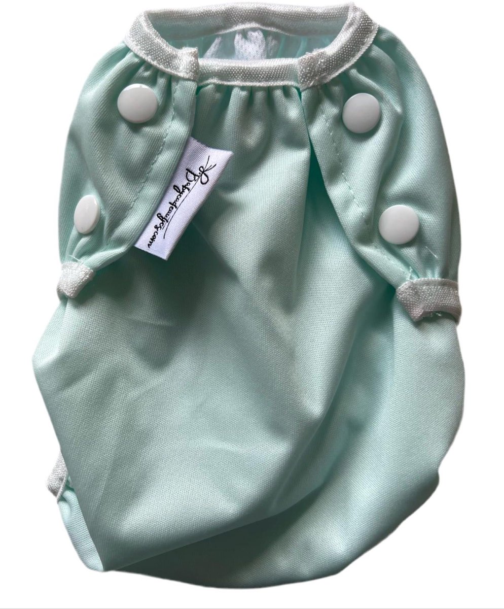 Wasbare zwemluiers baby - Mint effen - 3-15kg