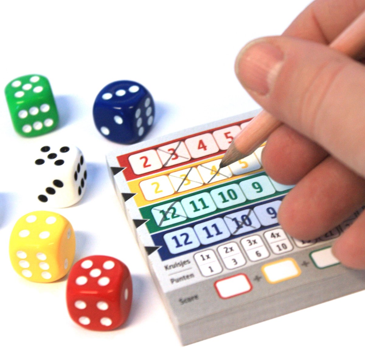 White Goblin Games - Qwixx - Dobbelspel - 2 tot 5 spelers - Voor de hele familie - Gezelschapsspel - Klein cadeautje — afbeelding 16
