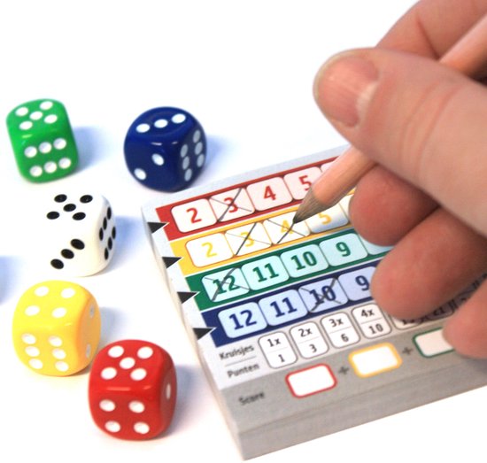 White Goblin Games - Qwixx - Dobbelspel - 2 tot 5 spelers - Voor de hele familie - Gezelschapsspel - Klein cadeautje